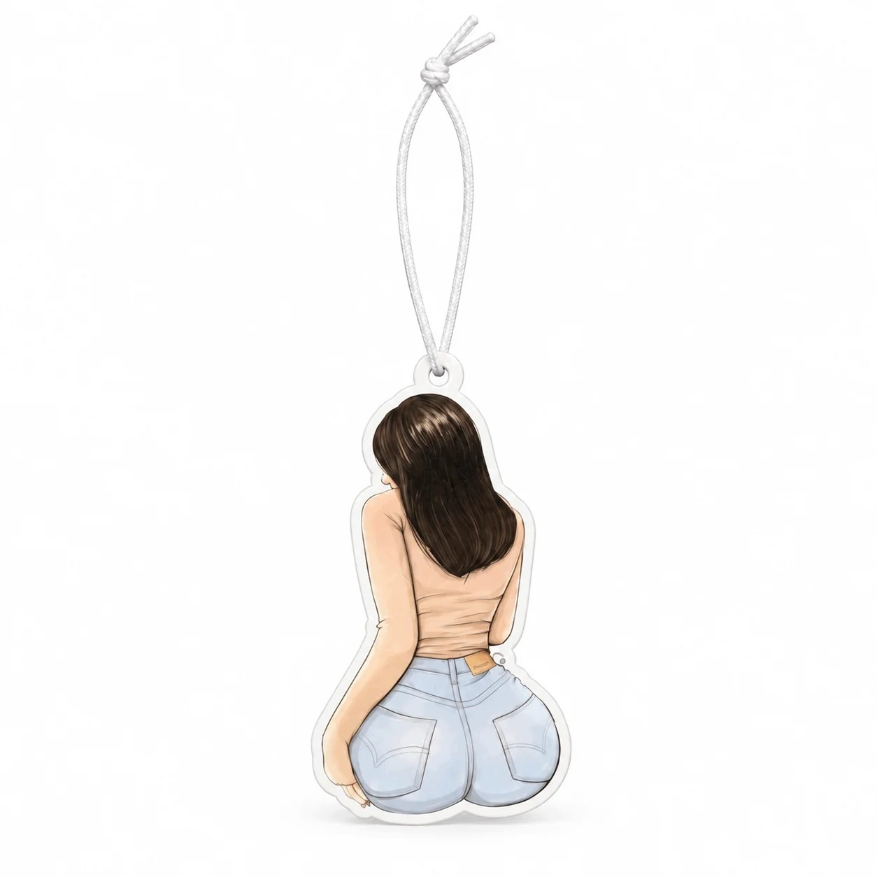 Zawieszka zapachowa do auta Jeans Girl Black Ice