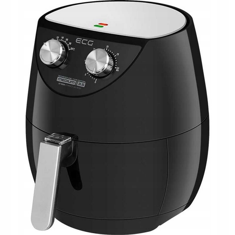 Horkovzdušná fritéza Ecg Af 3500, 1500 W, 3,5 l, černá