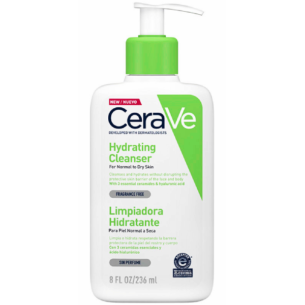 Cerave nawilżająca emulsja do mycia twarzy kwas hialuronowy ceramidy 236 ml