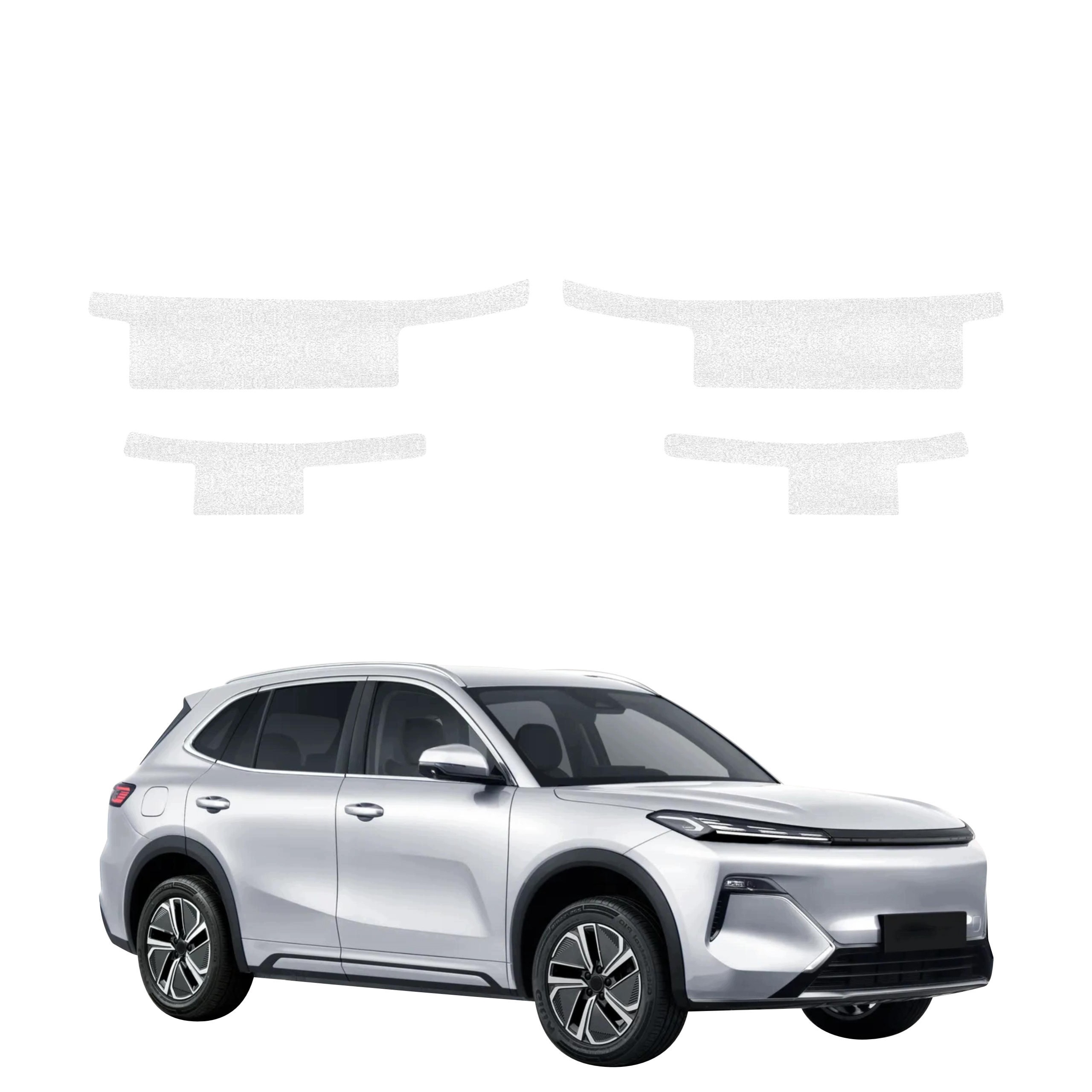 4v1 Technická povrchová úprava prahů pro Geely Starray EM-i (2025-2026) Bílá