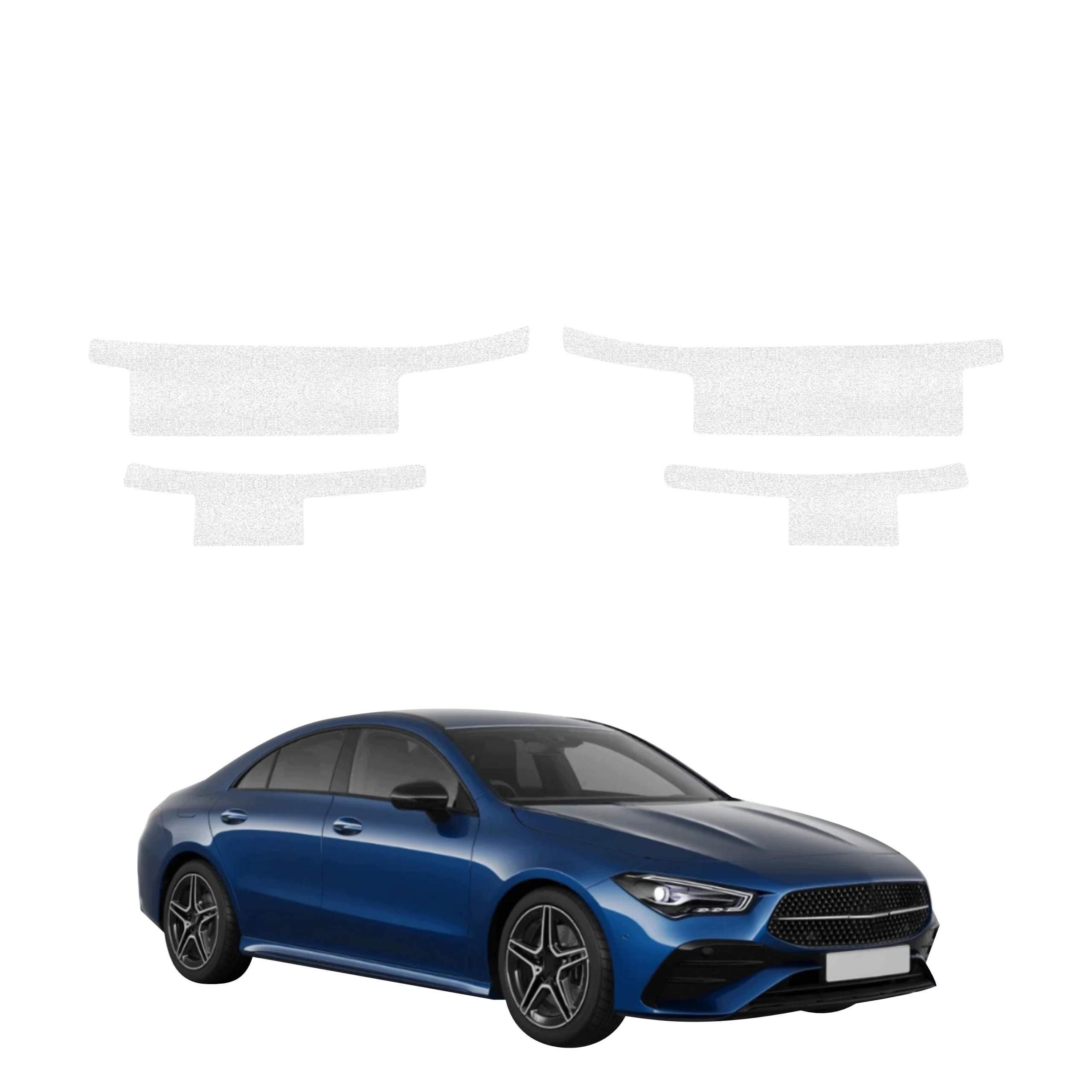 4v1 Technická povrchová úprava prahů pro Mercedes Cla 200 (2025-2026) Bílá