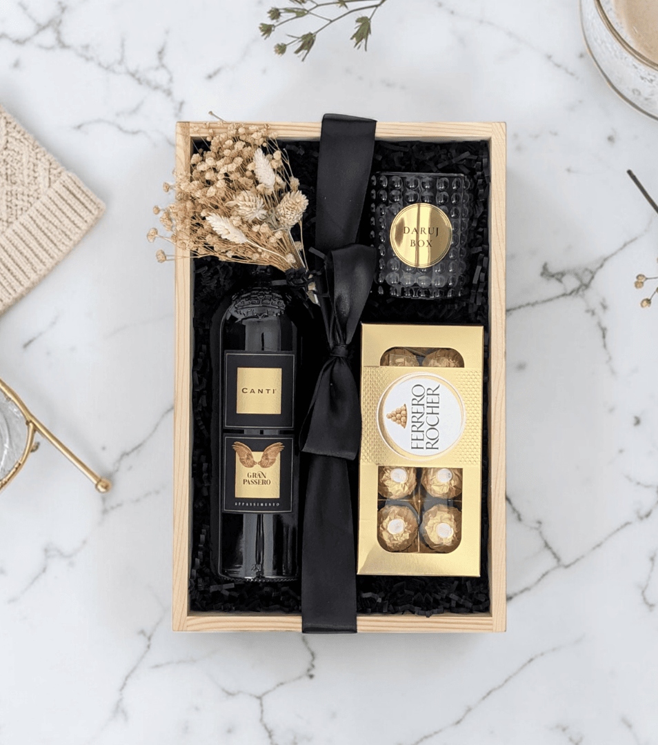 Levně Dárkový box s červeným vínem – Gran Passero Gold