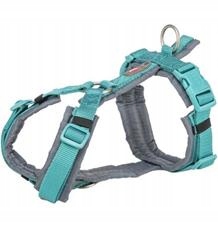 Premium trekingový postroj aqua/grafit Varianta: XL: 80-97 cm/ 25 mm