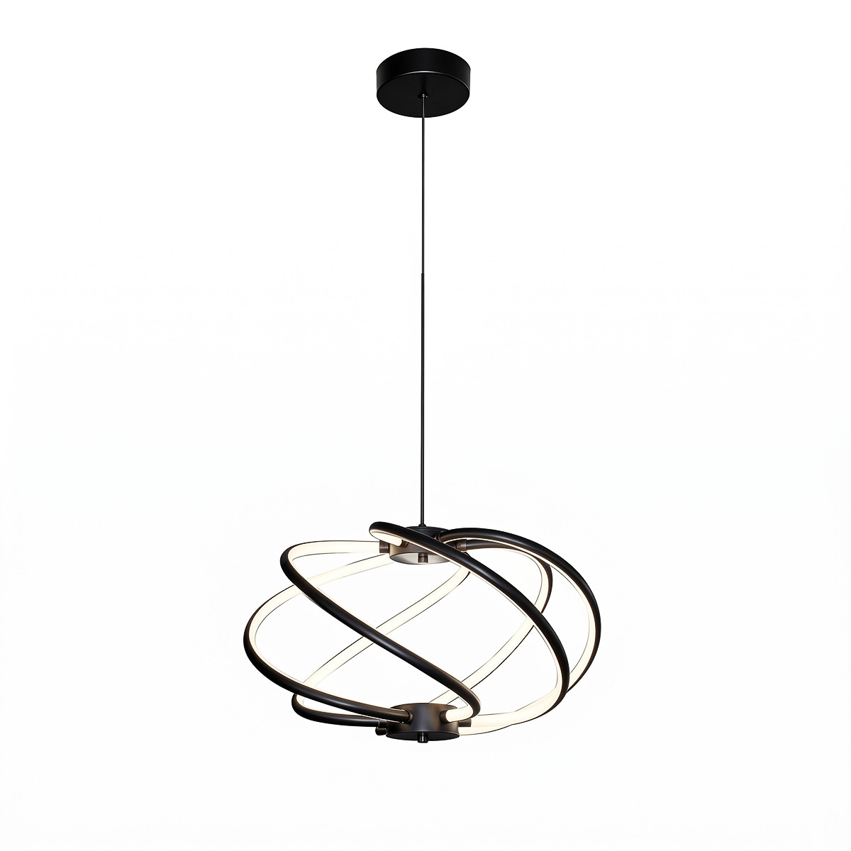 Závěsná lampa Kandor černá Led Cct