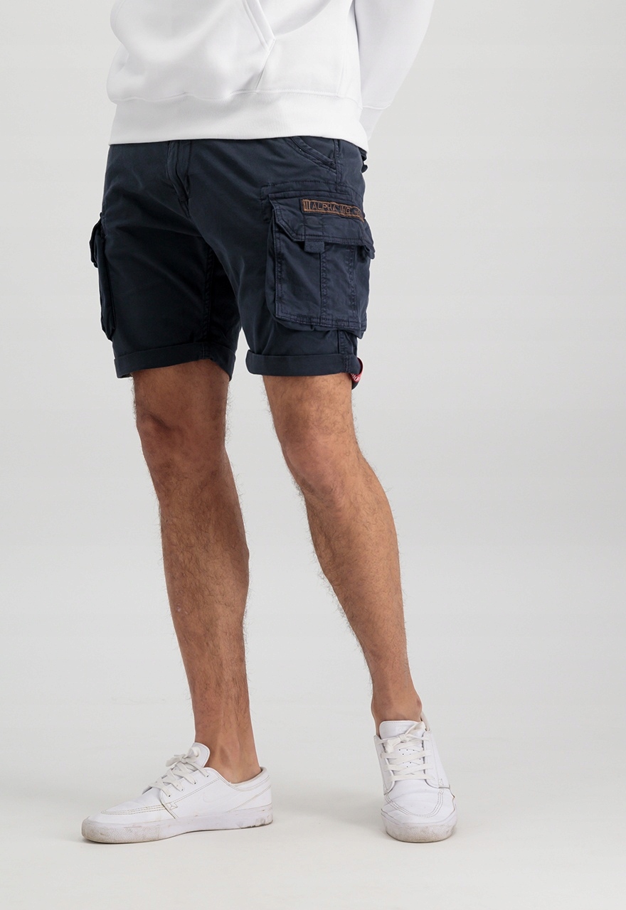 šortky Alpha Industries Crew Short modré 38