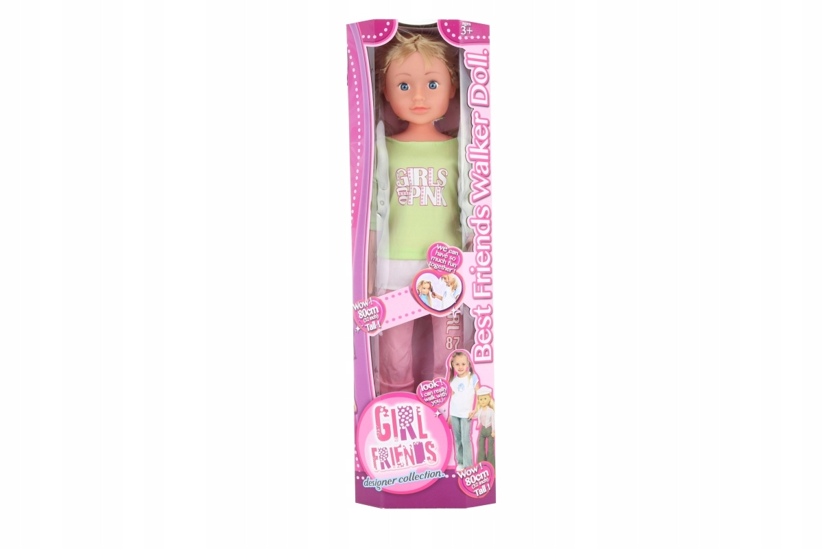 Lalka chodząca blondynka 80 cm
