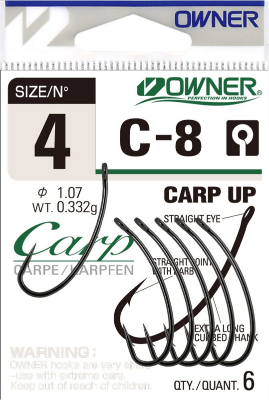 Owner C-8 Carp Up, rozmiar 6 (7 szt.)