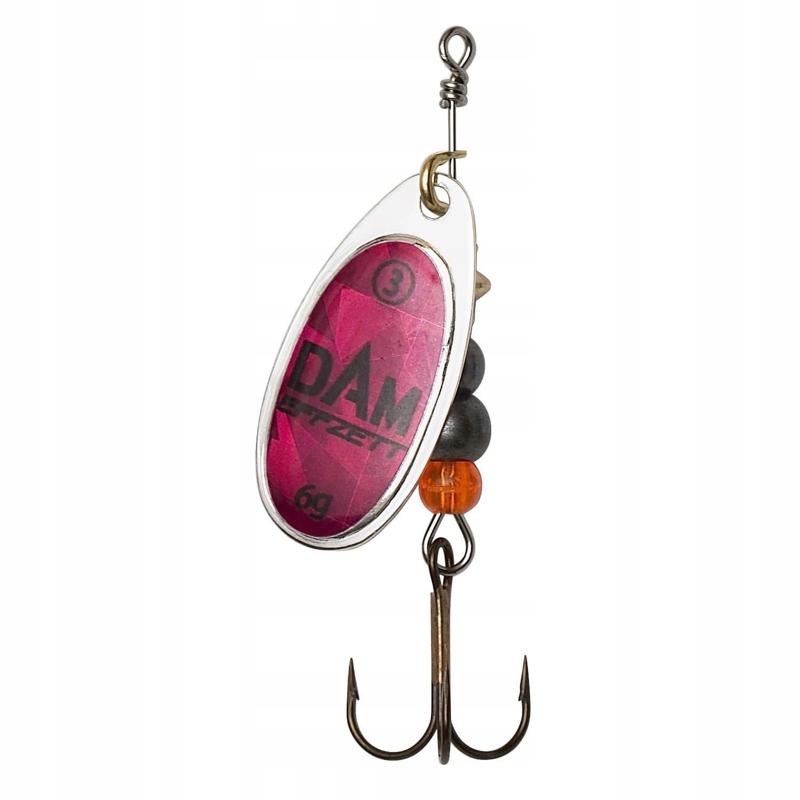 Dam Effzett Fluo Spinner Magenta Prisma, #3 6g
