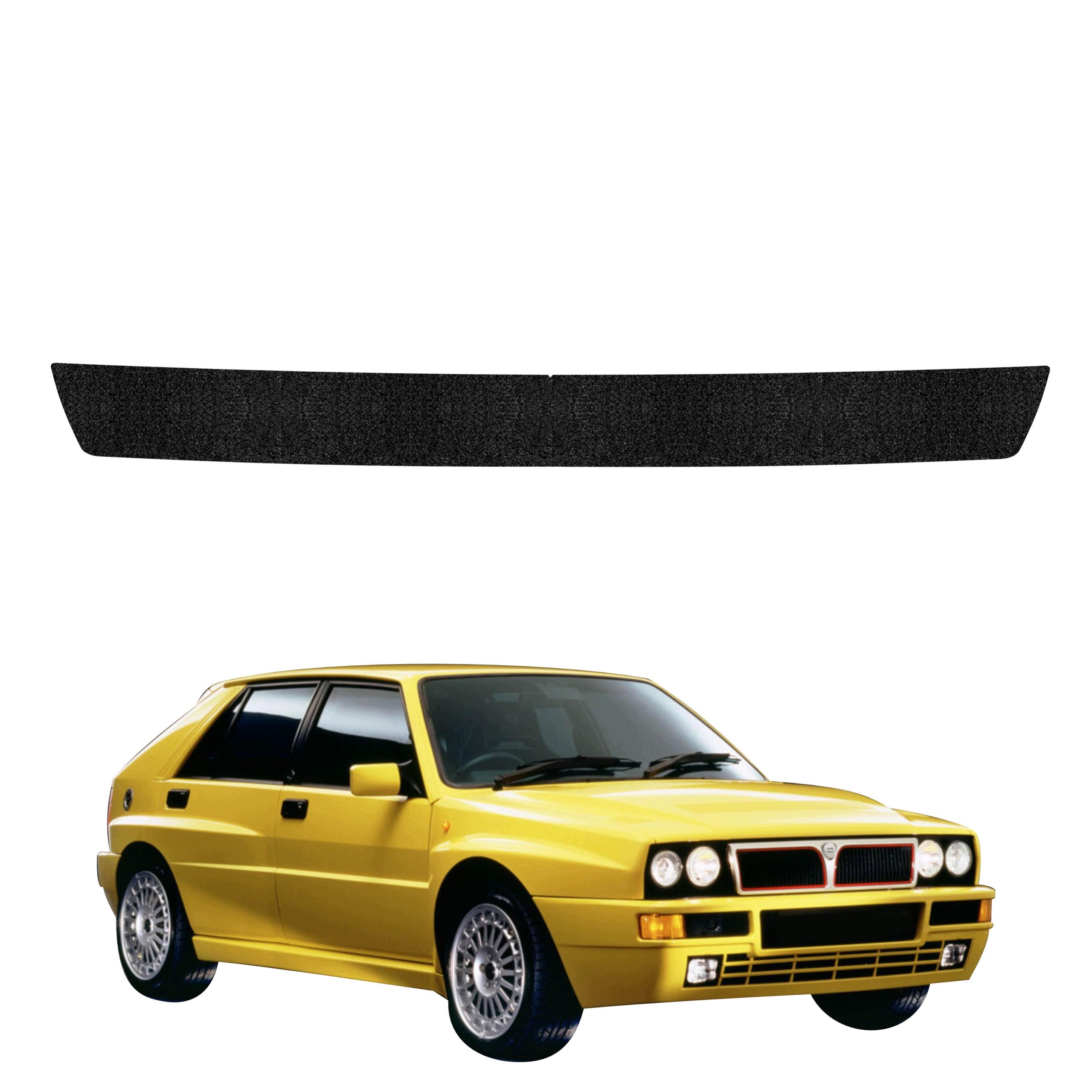 Povlak na práh zavazadlového prostoru pro Lancia Delta Integrale (1992-1994) Černý