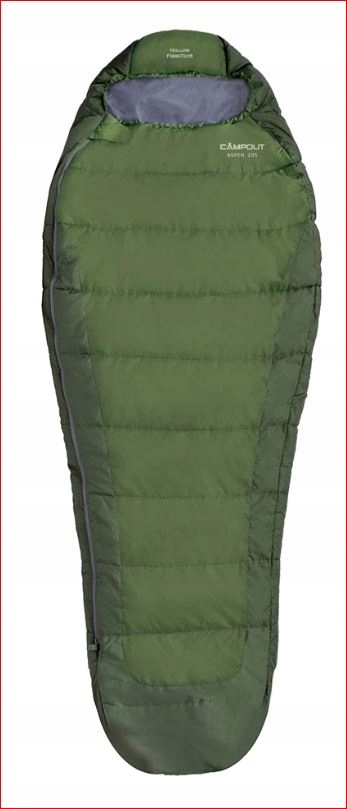 Campout Aspen 175 Barva: Khaki, Varianta: 175, typ zapínání: levý zip