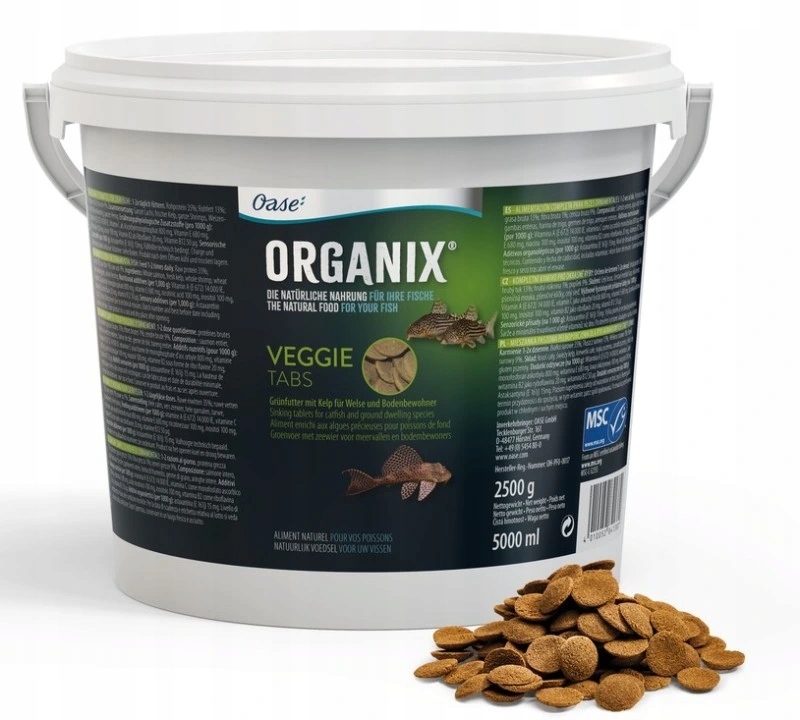 Oase Akvarijní krmivo Organix Veggie Tabs 5 l
