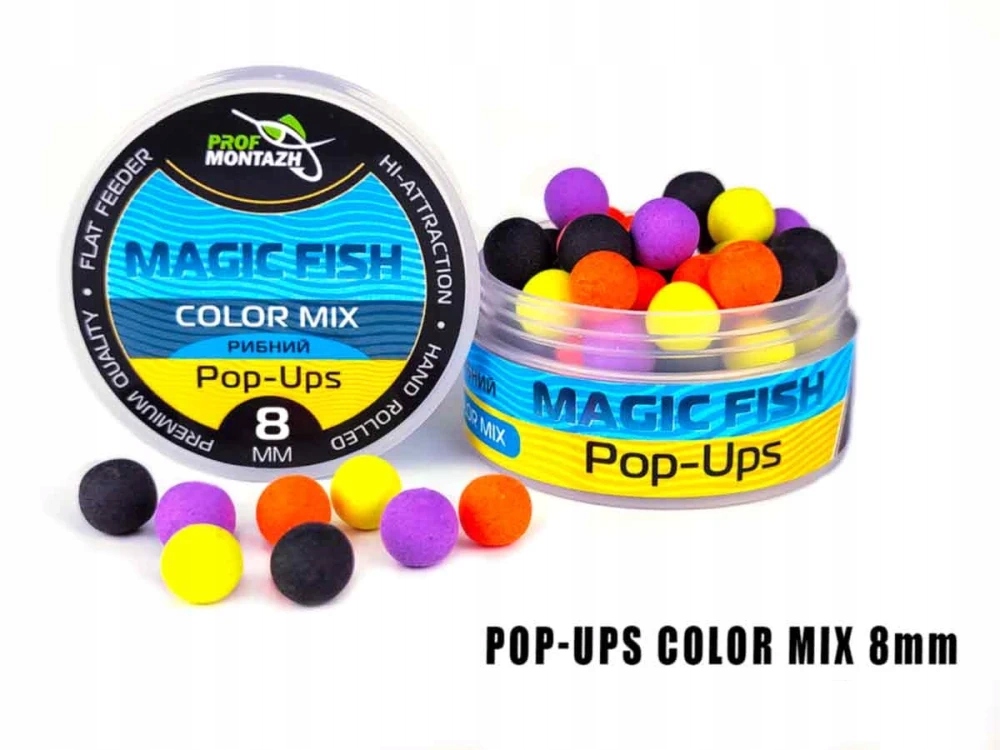 Plovoucí Boilie Pop-Up 8 mm Color MIX Magic Fish