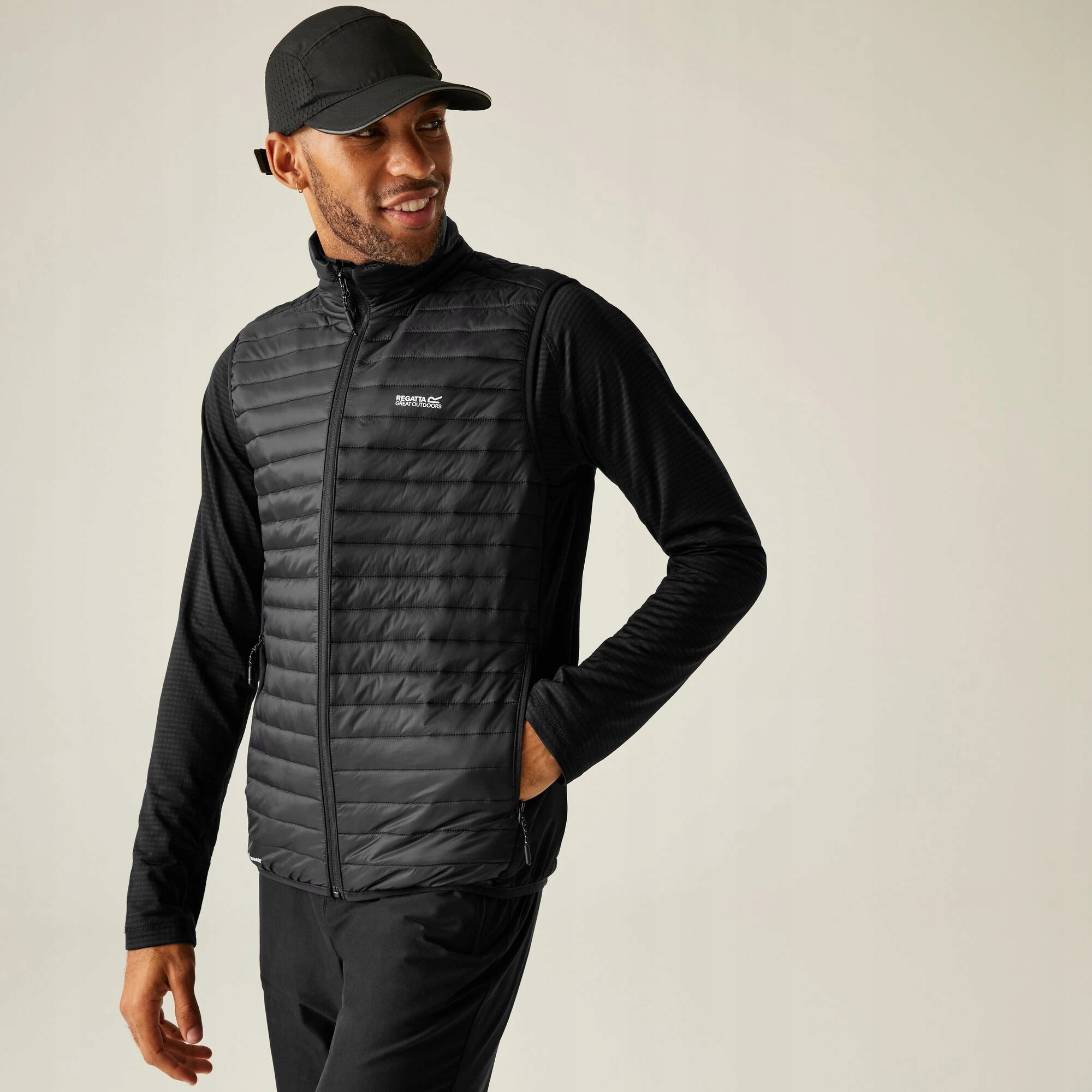 Regatta Pánská vesta Andreson Hybrid Gilet RMB150 black Velikost: L