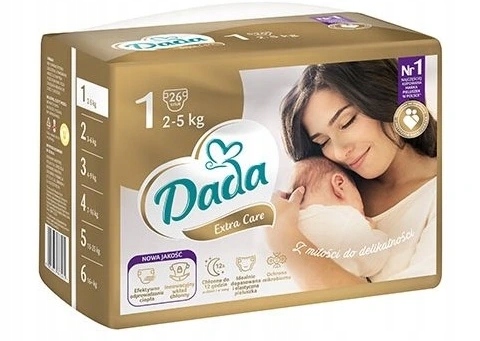Dada Extra Care 1, 2-5 kg, 26 szt.