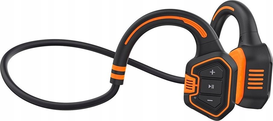 Bezdrátová sluchátka na lícní kosti Evolveo BoneSwim MP3 16GB, oranžové