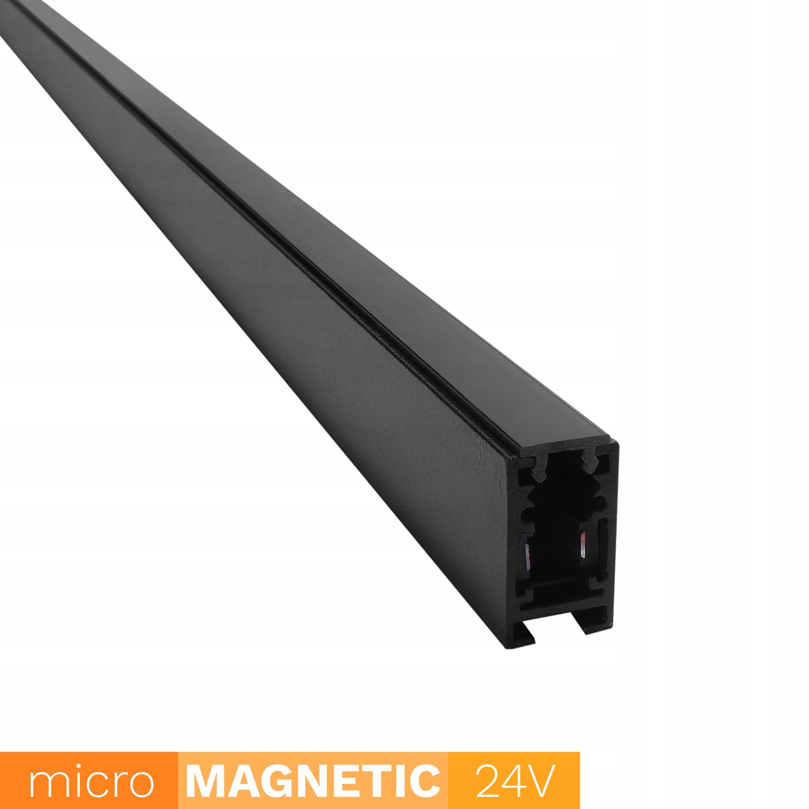 Magnetická nástěnná lišta UN5-C Micro Magnetic 200 cm černá