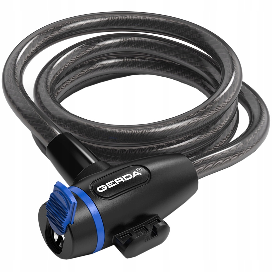 Zapięcie Rowerowe Gerda Flex 1200 Linka 10mm Na Klucz