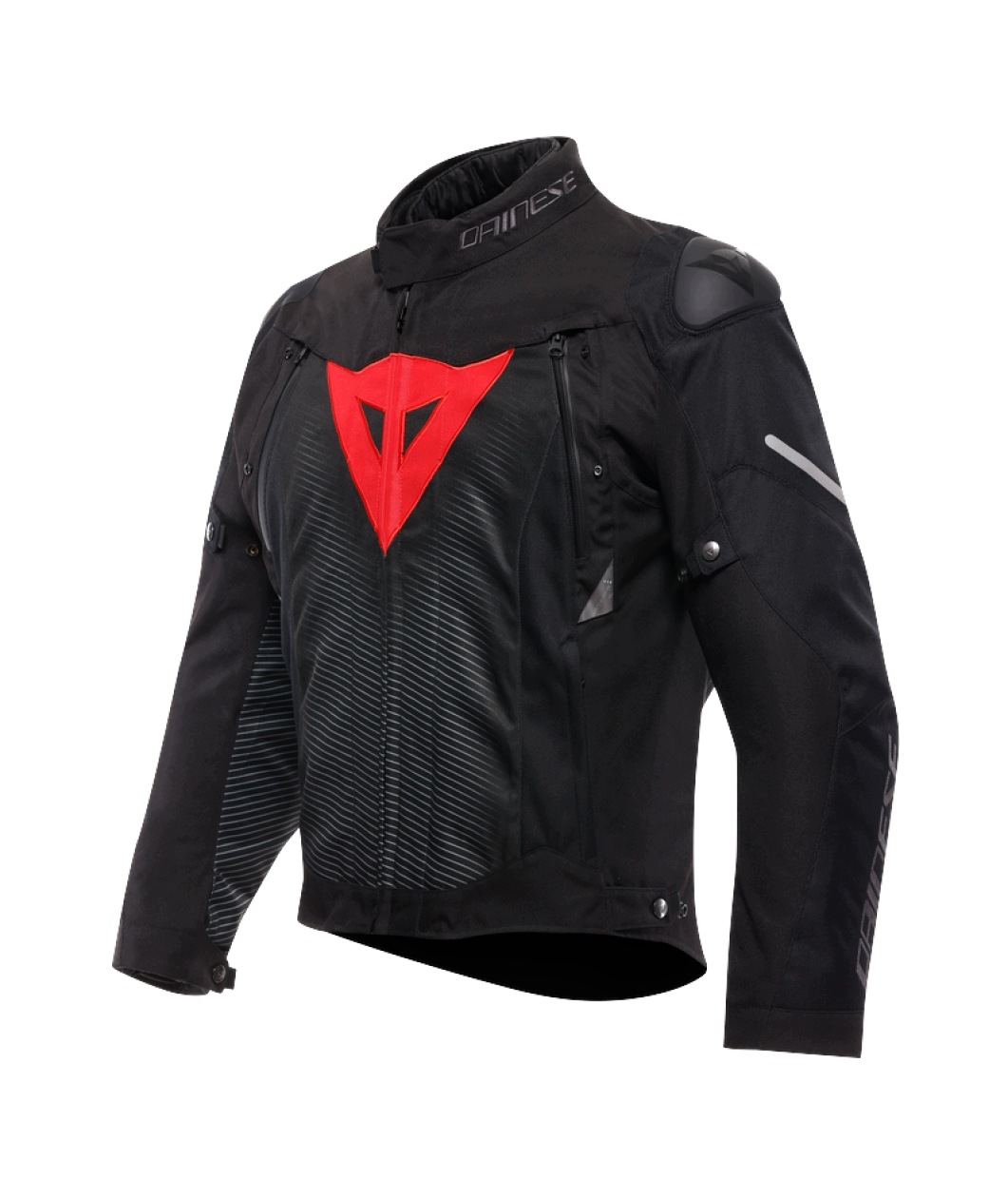Textilná bunda Dainese Sprint D-Dry Čierna/Červená Fluo 48