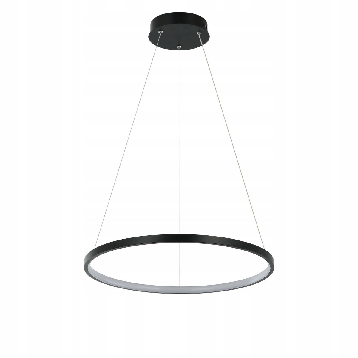 Závesná lampa Ring 40 cm čierna Led Cct