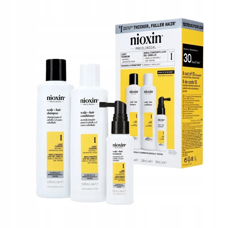 Nioxin Pro Clinical 1 sada na vlasy 2x150 ml 50 ml
