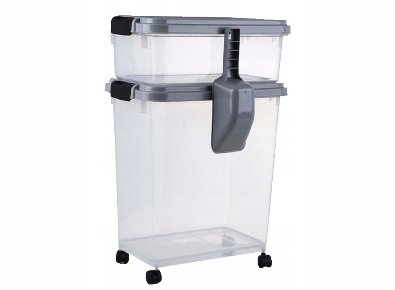 Sada box na krmivo s lopatkou 30L