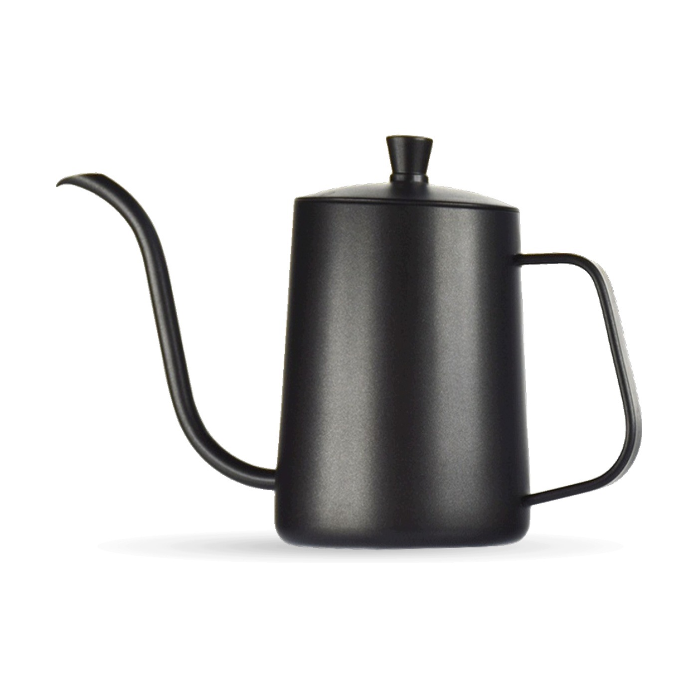 Konvice s husím krkem pro pour-over cca 600 ml, nerezová ocel, černá