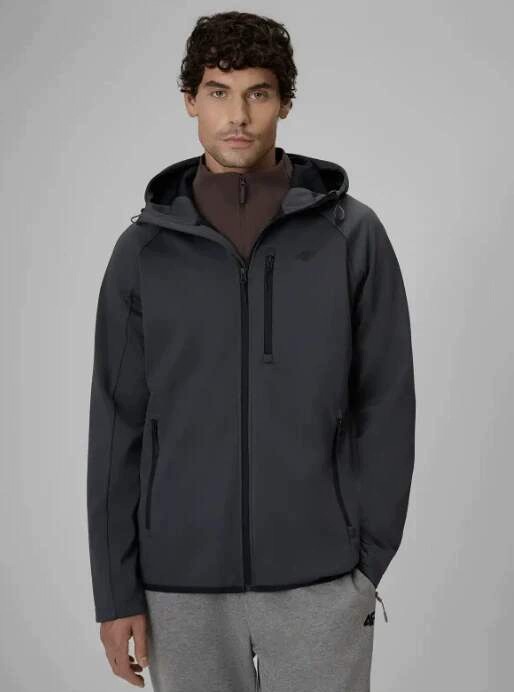 4F Pánská softshellová bunda M 646 s membránou 5000 Anthracite M