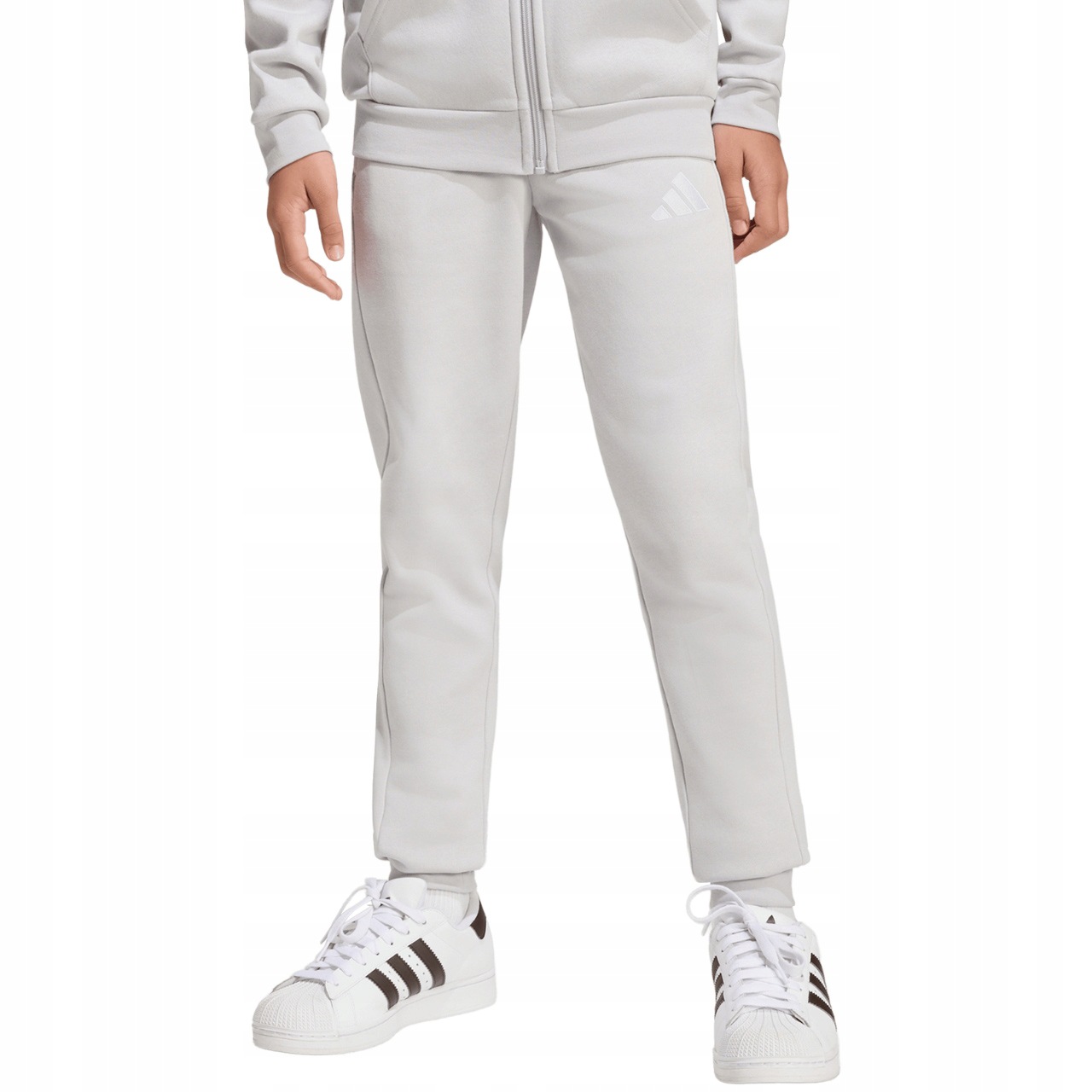 Dětské kalhoty adidas Entrada 26 Bavlněné kapsy Dresové šedé 164