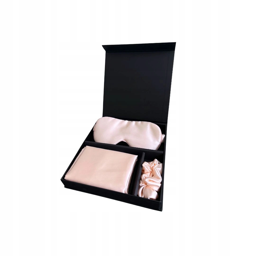 Hodvábny darčekový set maska scrunchie povlak 50×70 darček k Vianociam