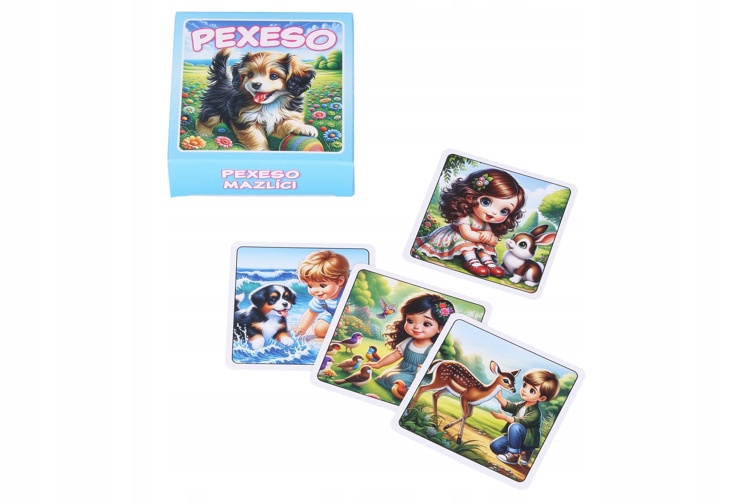 Pexeso Hydrodata Mazlíci v krabičce modré 64 karet 3+