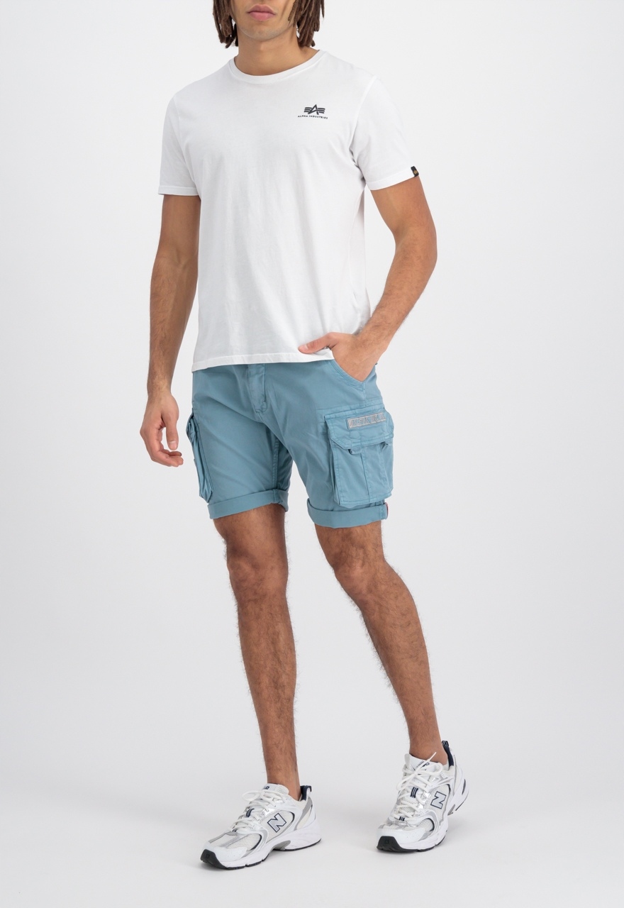 šortky Alpha Industries Crew Short šedomodré velikost 33 33