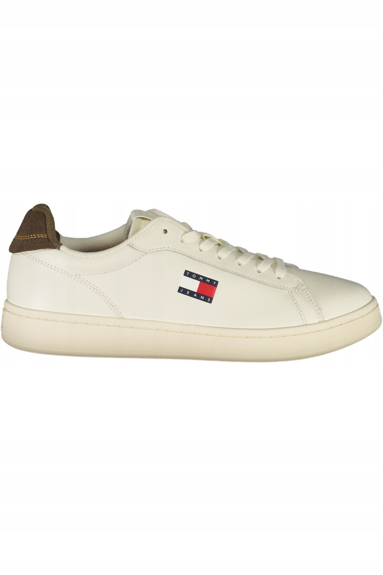 Tommy Jeans EM0EM01596 Pánské tenisky kr. bílé/hnědé 42