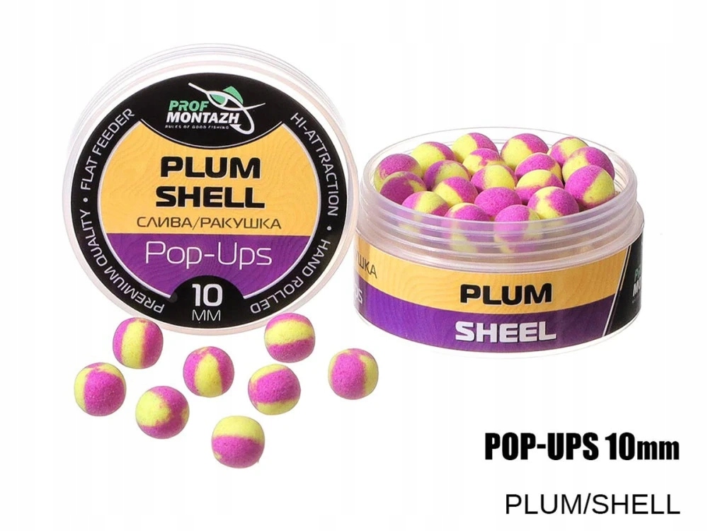 Plovoucí Boilie Pop-Up 10 mm Śliwka/Muszla