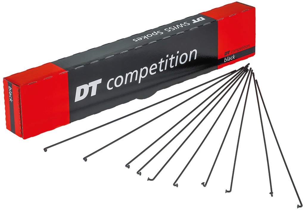 Dt Swiss Výplety Dt Competition Bal. 100 Ks. Crn, Compet. , nerez, bez Ni
