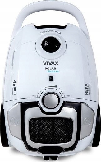 Vreckový vysávač Vivax VC-7004A Polar Silence, 700 W, 68 dB, biely