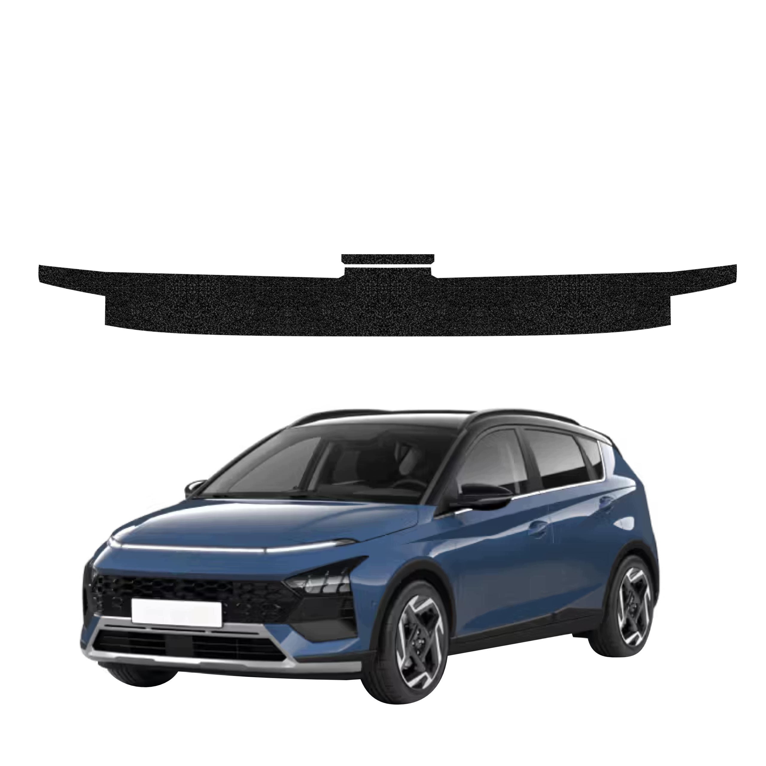 Technická povrchová úprava na práh zavazadlového prostoru pro Hyundai Bayon (2024-2026) Černá