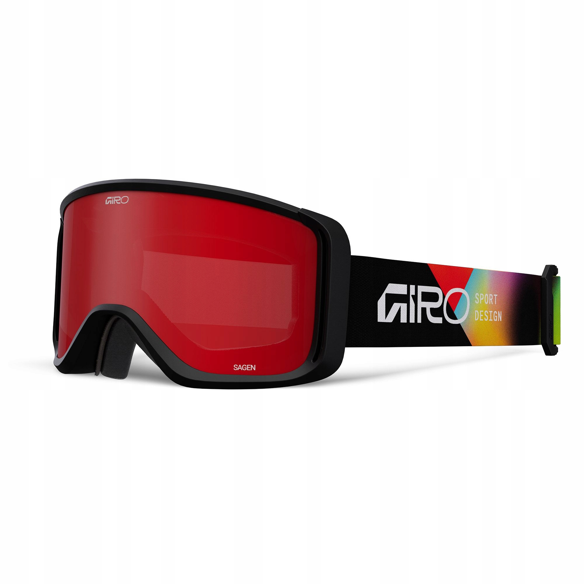 Giro Sagen Black Angles-amber Scarlet/yellow (2skla)