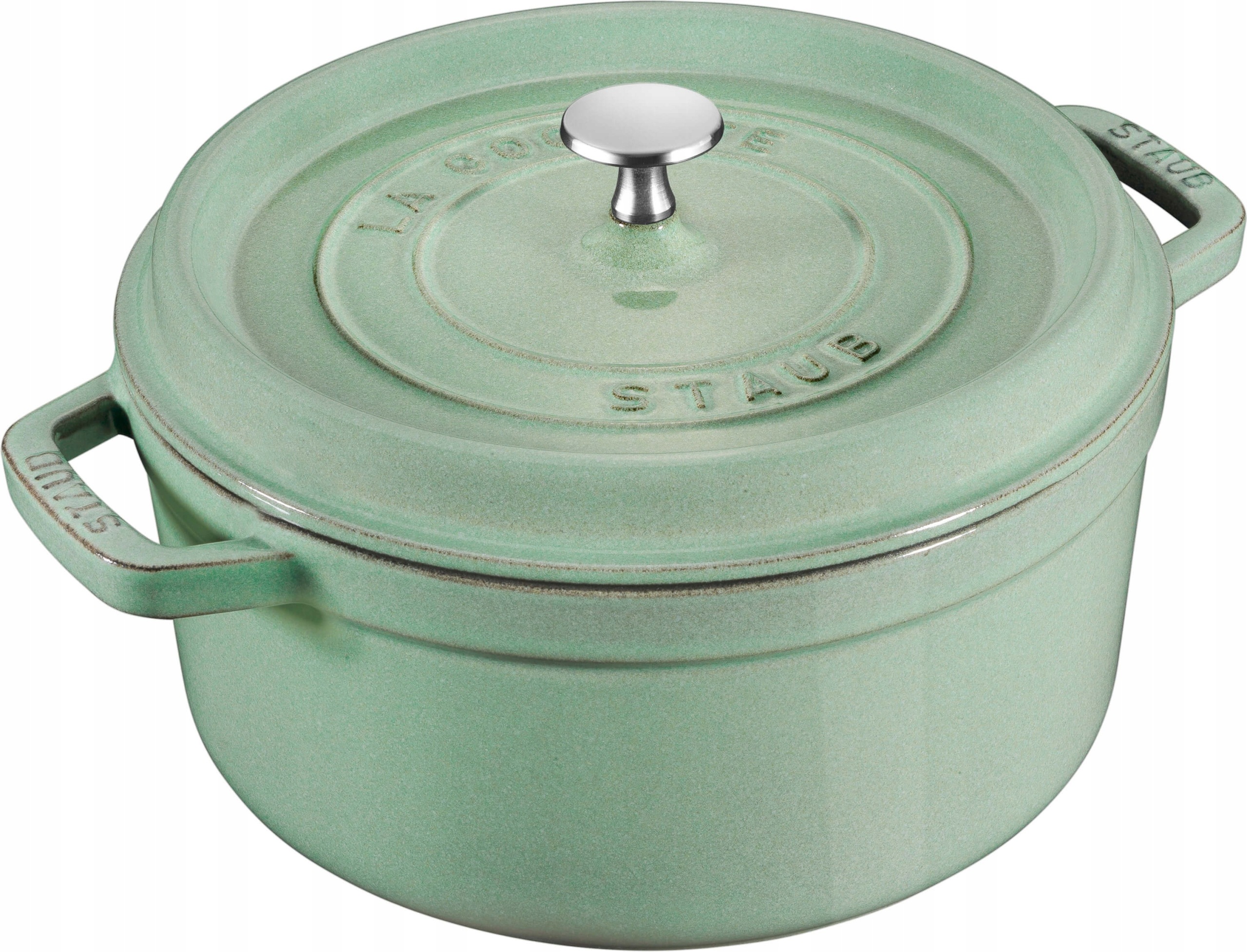 Staub La Cocotte Garnek żeliwny okrągły 5.2 ltr, miętowy