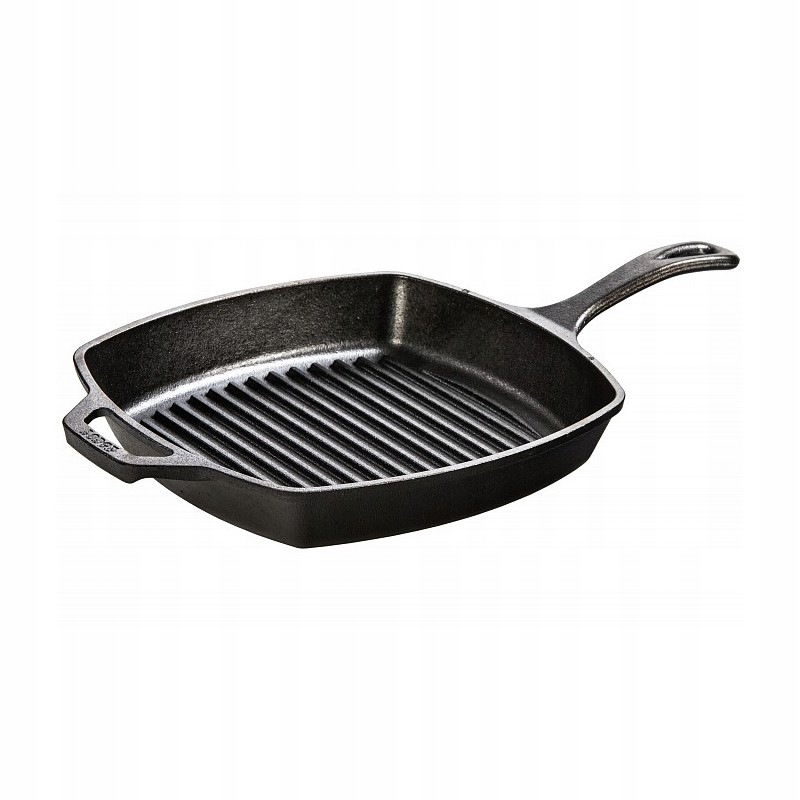 Štvorcová liatinová panvica Lodge 26 cm