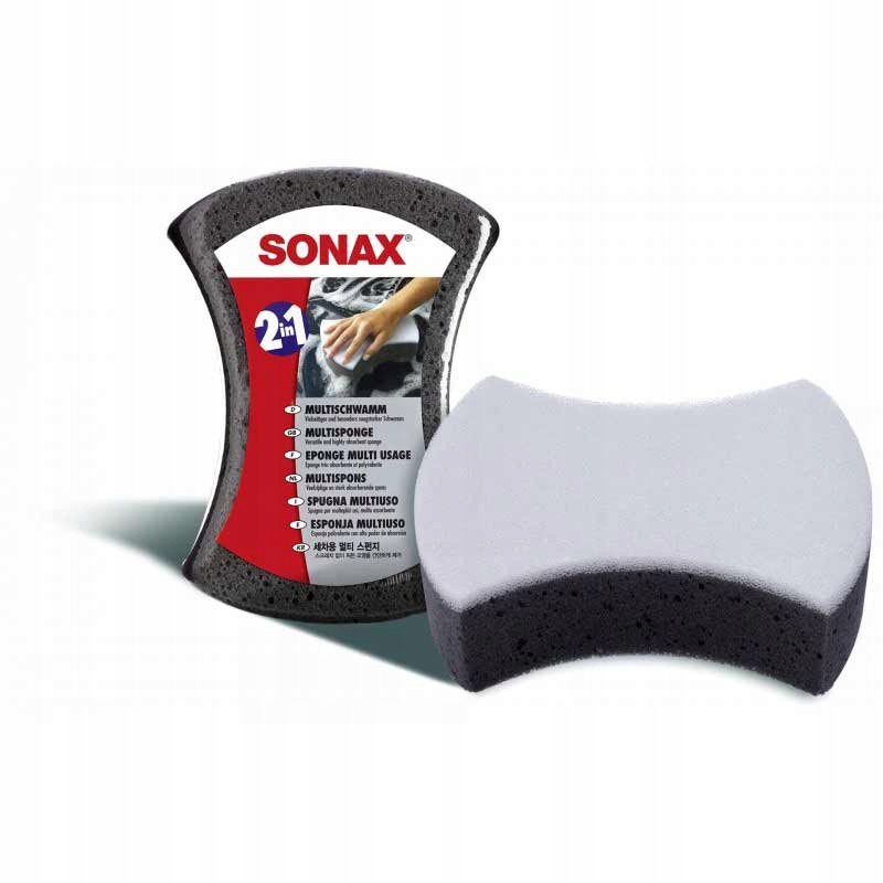 Gąbka do mycia samochodu Sonax 2w1 uniwersalna do karoserii