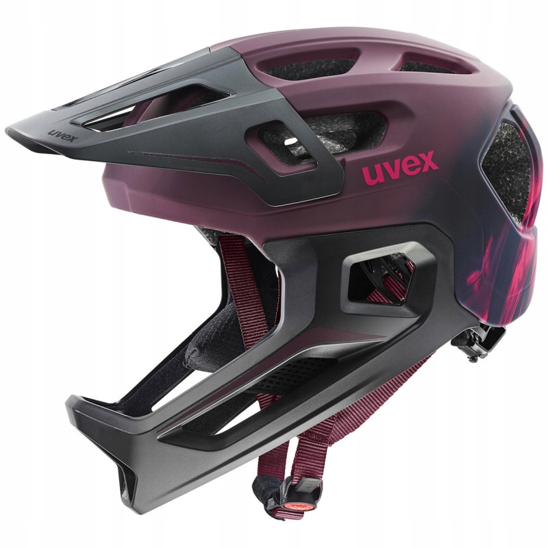 Kask full face Dziecięcy Uvex React jr. 52-56 cm Odpinana Szczęka
