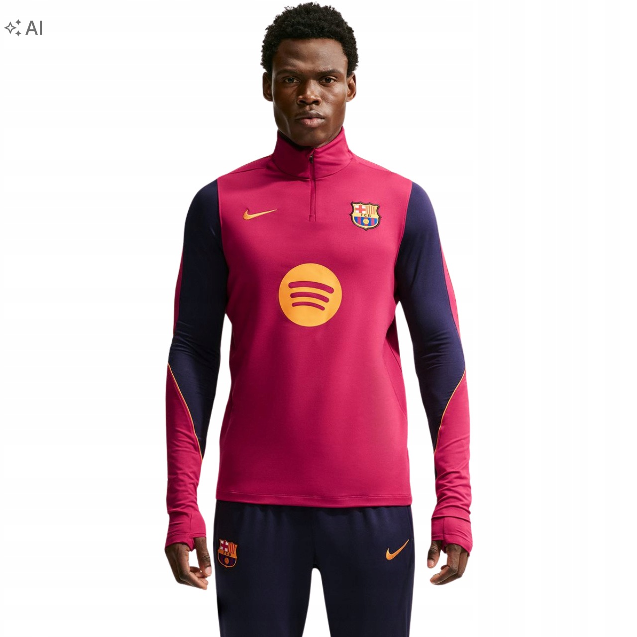 Koszulka Męska Nike Fc Barcelona Treningowa Dri-FIT Elastyczna roz. XL