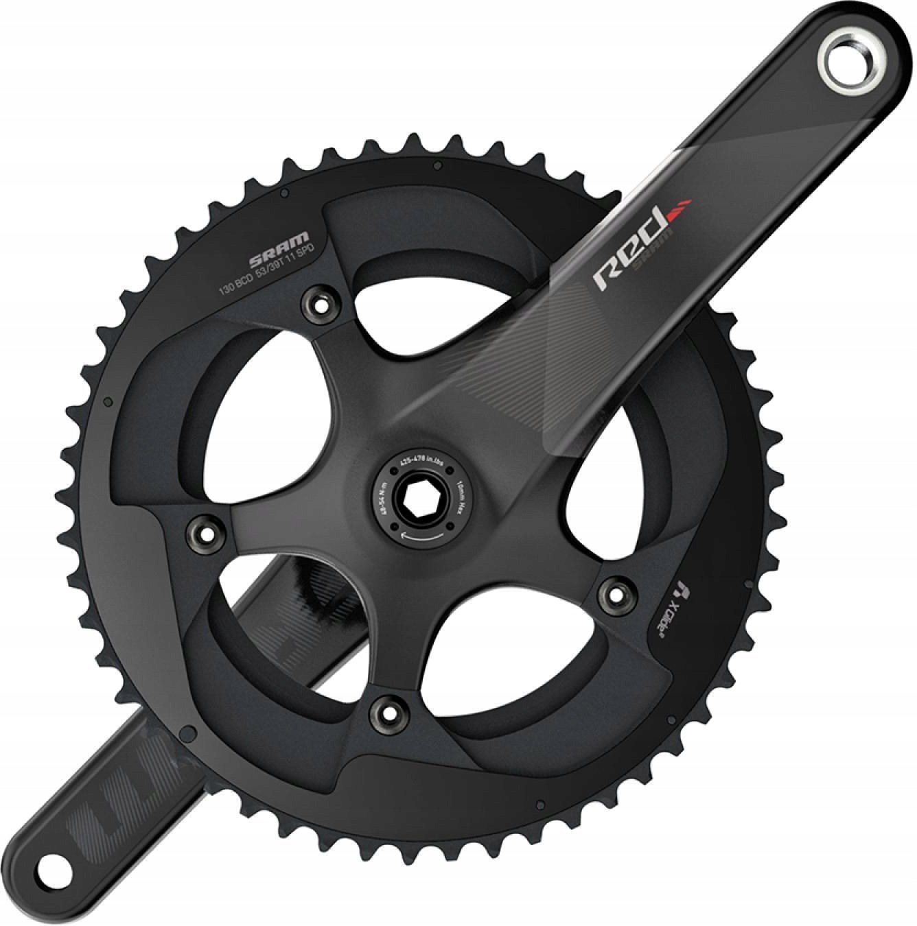 Sram korba Set czerwony Gxp 172.5 52-36 Yaw, Gxp Cups Not Included C2