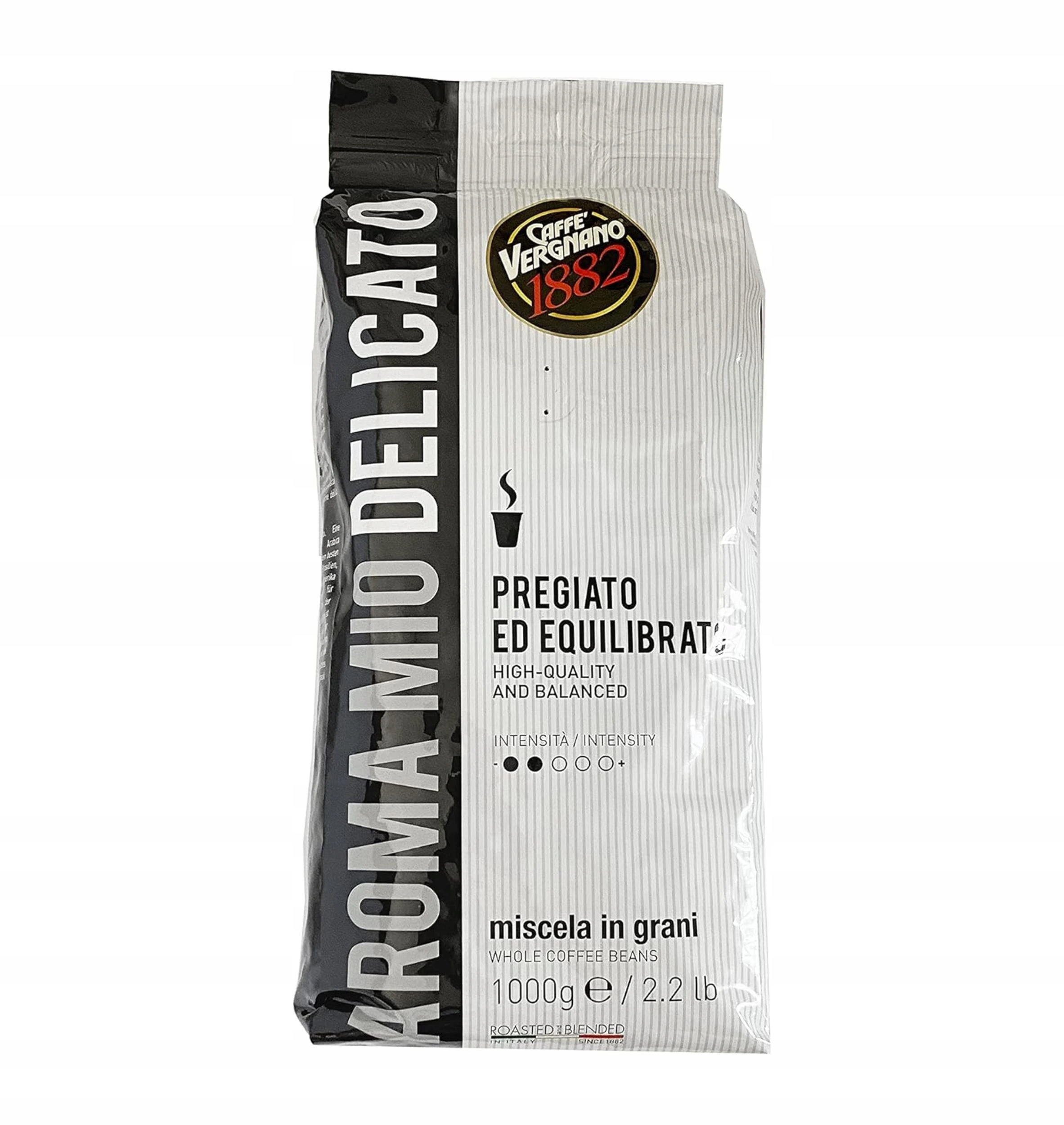 Levně Caffé Vergnano 1882 Aroma Mio Delicato zrnková káva 1kg