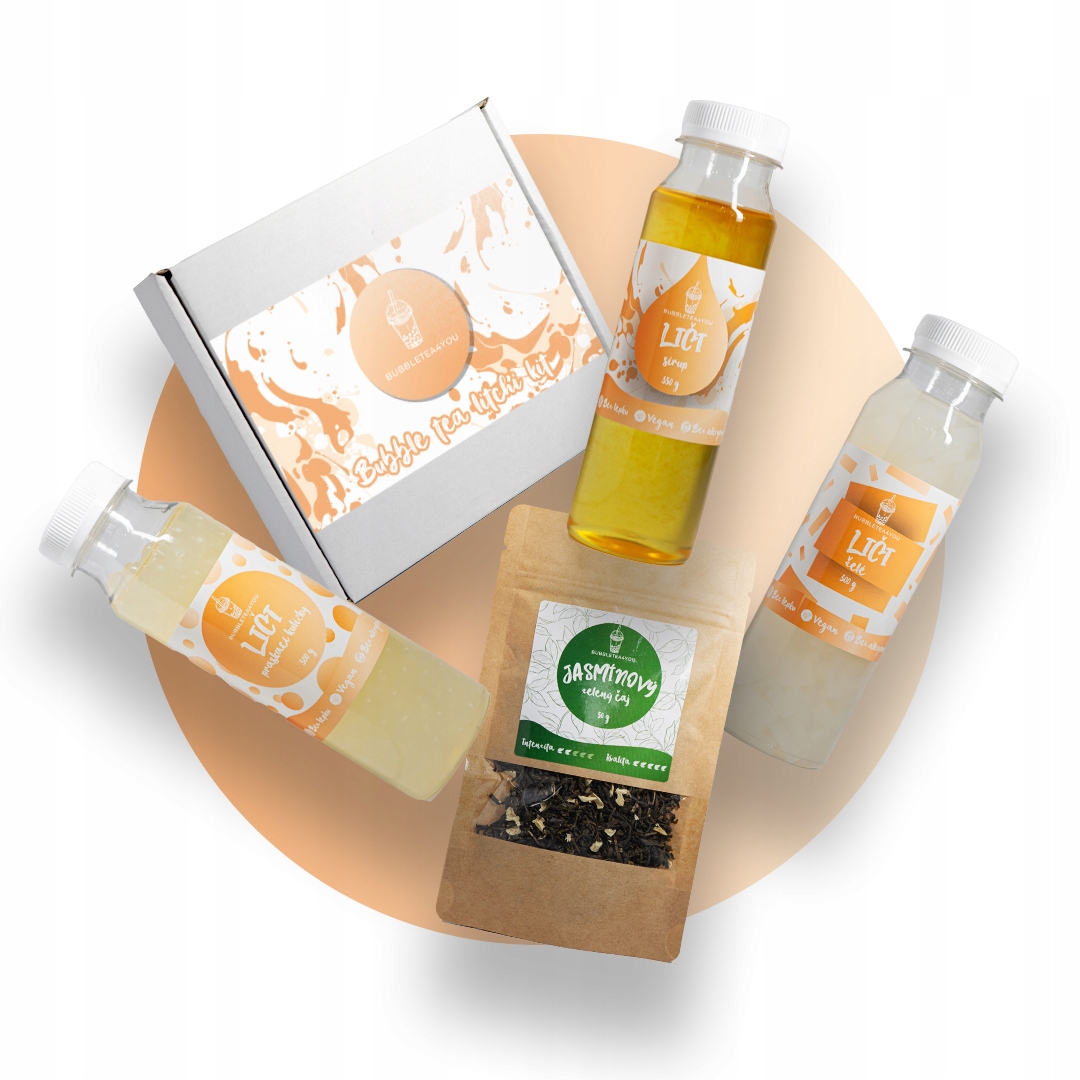 Levně Bubbletea4you Liči bubble tea sada