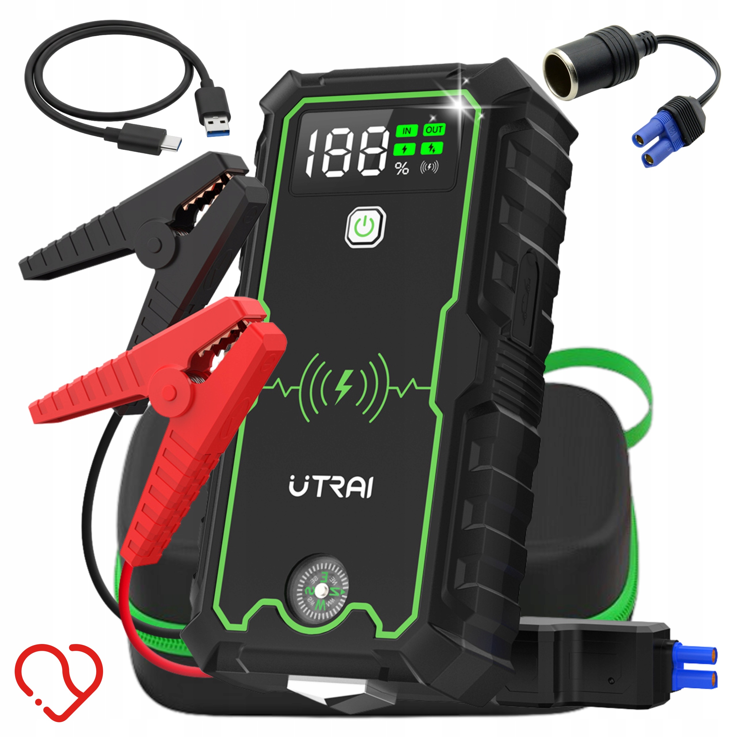Urządzenie rozruchowe z akcesoriami FUMO One Pro 12 V 2500 A