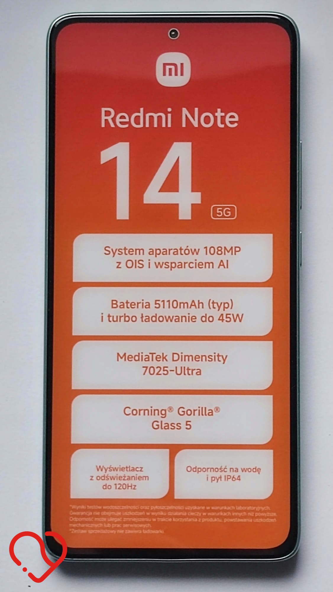 NOWA Atrapa eksponat wystawa prezenter telefon XIAOMI Redmi Note 14 5G