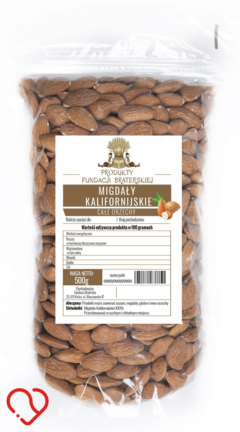 КАЛИФОРНИЙСКИЙ МИНДАЛЬ 500Г-БРАТСКИЙ ФОНД