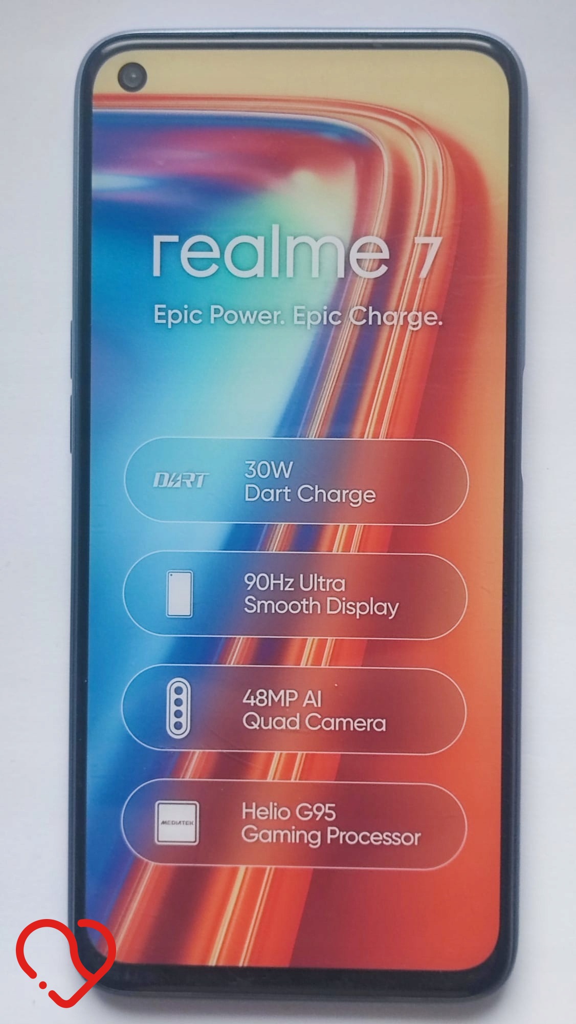 Atrapa eksponat wystawa prezenter smartfon telefon REALME 7