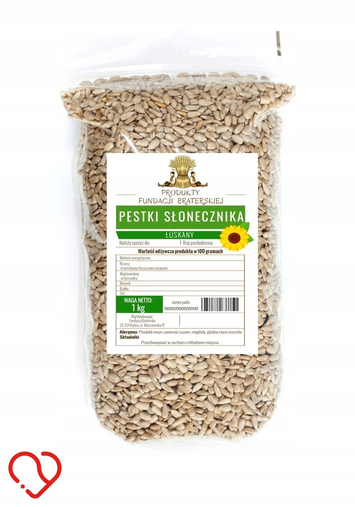 ПОДСОЛНЕЧНИК ОЧИЩЕННЫЙ 1 КГ ВКУСНЫЙ-БРАТСКИЙ ФОНД